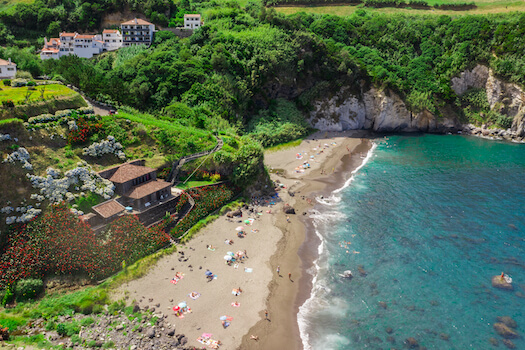 sao miguel plage sable archipel acores portugal monplanvoyage