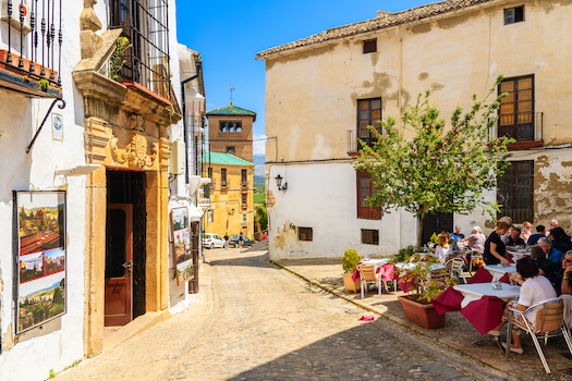 ronda village place restaurant local andalousie espagne monplanvoyage