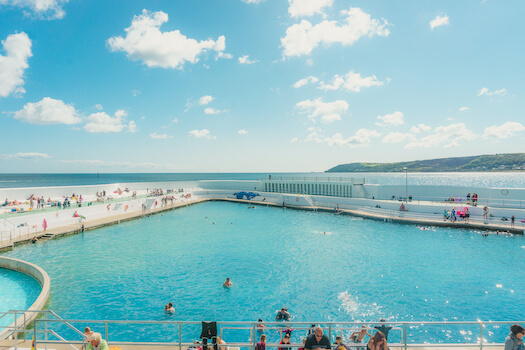 cornouailles piscine mer angleterre riviera royaume uni monplanvoyage