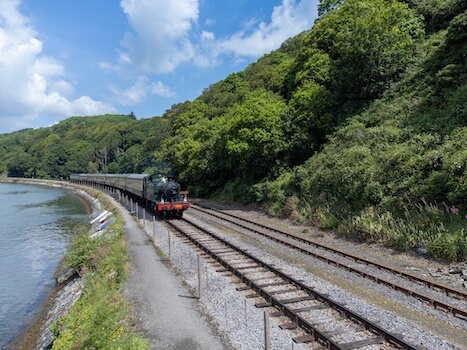 devon train vapeur cote rail angleterre royaume uni monplanvoyage