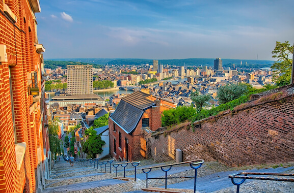 liege escalier panorama vue ville belgique monplanvoyage