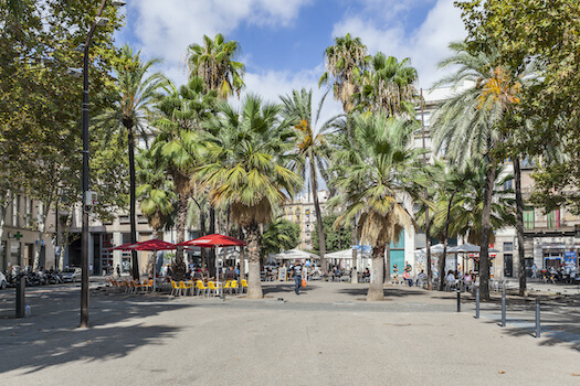 barcelone el raval rambla terrasse detente cafe catalogne monplanvoyage