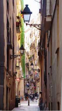 barcelone gotico medieval rue architecture catalogne monplanvoyage