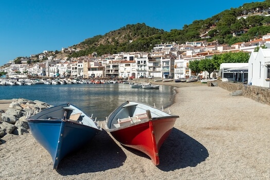 port de la selva bateau plage catalogne monplanvoyage