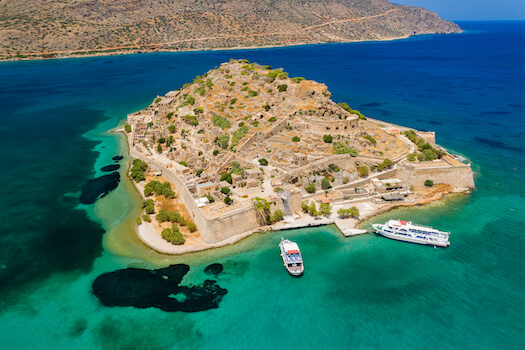 spinalonga ile mer bateau crete monplanvoyage