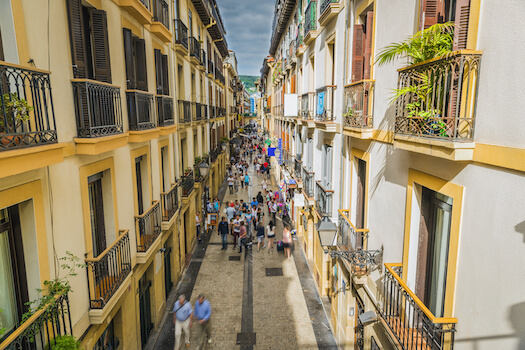 saint sebastien rue ville pays basque espagne monplanvoyage