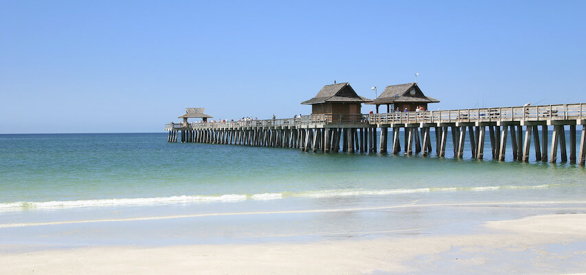 naples plage sable jetee floride etats unis monplanvoyage