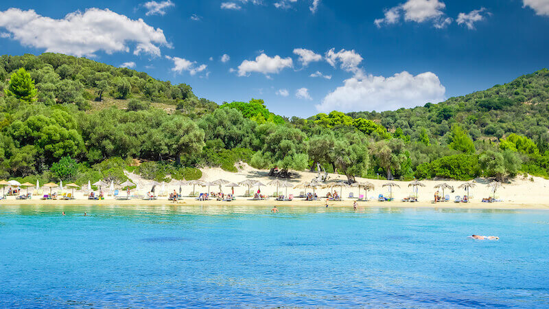 skiathos ile plages beach koukounaries sable pin mer grece sporade monplanvoyage