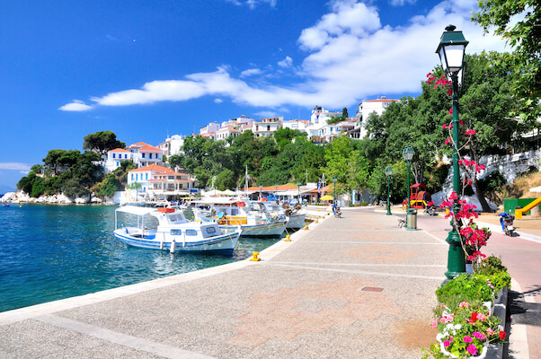 skiathos ile village port bateau sporade grece monplanvoyage