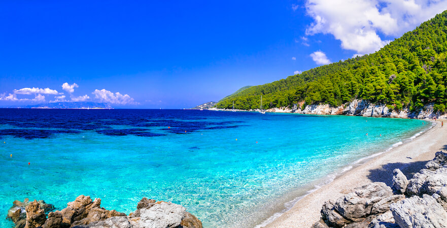 skopelos plage beach sable mer sporade ile grece monplanvoyage