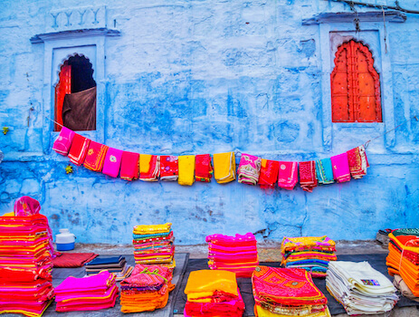 jodhpur sari vetement ville bleue rajasthan inde monplanvoyage