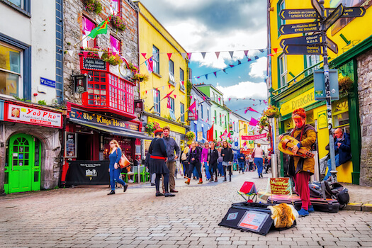 galway rue pavee maison couleur architecture irlande monplanvoyage