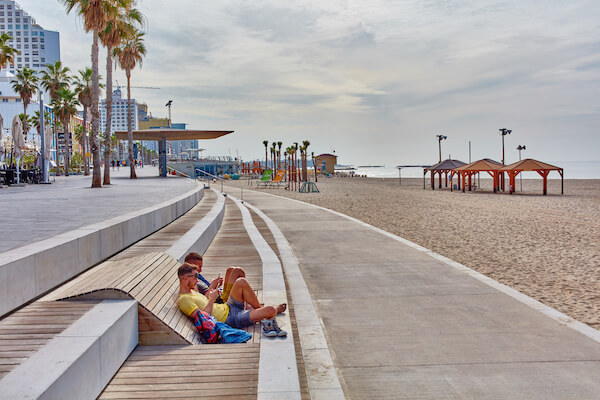 tel aviv beach plage promenade israel monplanvoyage