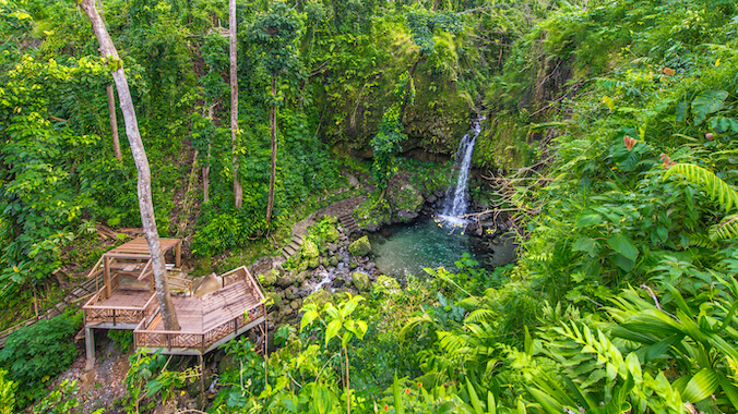 emerald pool cascade nature balade la dominique ile antilles caraibes monplanvoyage