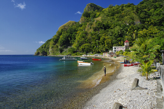 soufriere port bateau snorkeling plage la dominique antilles caraibes monplanvoyage