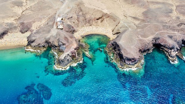 plage papagayo beach lanzarote canarie espagne
