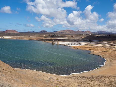 salines lac lanzarote sel canaries espagne