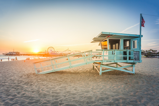 los angeles santa monica plage ocean lifeguard californie etats unis monplanvoyage