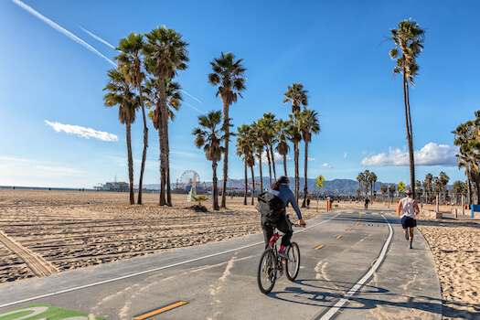 los angeles santa monica velo balade plage californie etats unis monplanvoyage