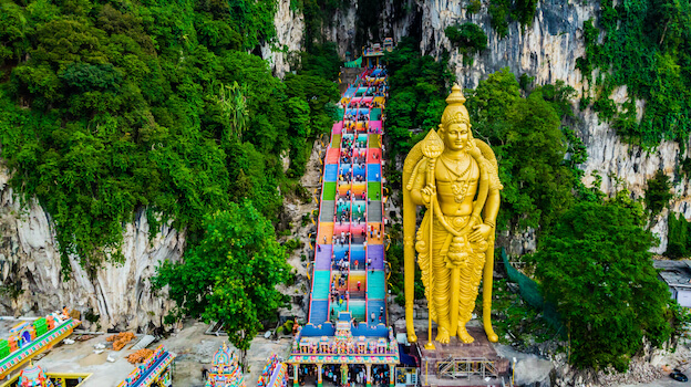 batu grottes hindou religion kuala lumpur statue malaisie monplanvoyage