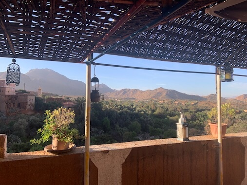 tafraout hebergement vue vallee terrasse maroc monplanvoyage