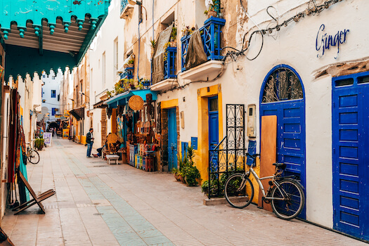 essaouira rue magasin cafe maroc monplanvoyage