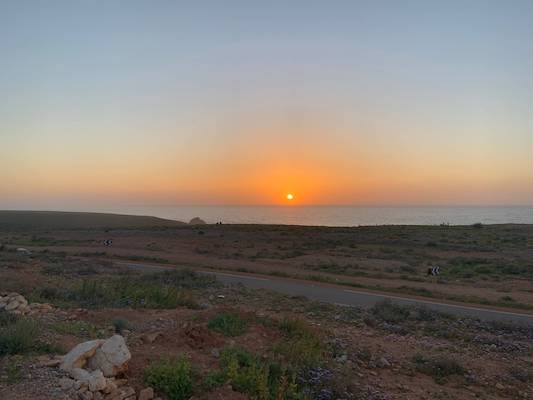 anti atlas mirleft sunset vue maroc ocean monplanvoyage 