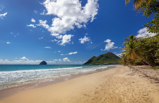 anse diamant plage beach sable caraibes martinique monplanvoyage