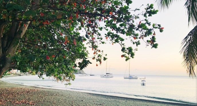 saint pierre plage sable sunset martinique monplanvoyage