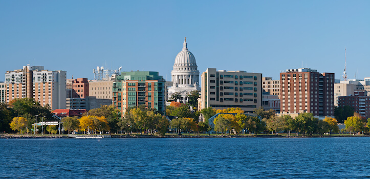 madison lac wisconsin capitole etats unis monpalnvoyage