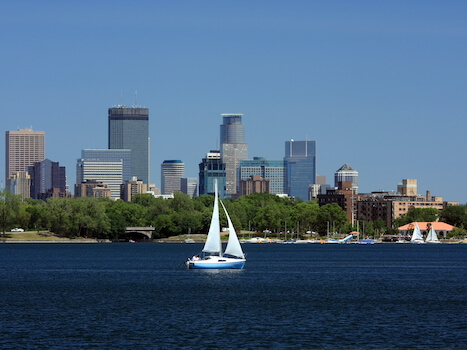 minneapolis lac nature bateau nautique activite etats unis monplanvoyage