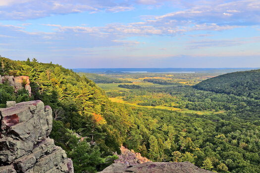 wisconsin vue panorama parc nature foret midwest etats unis monplanvoyage