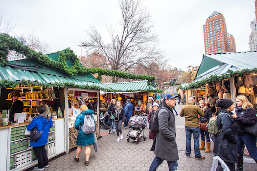 union square marche market noel christmas shoppping new york etats unis monplanvoyage