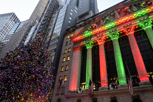 wall street noel christmas lumiere new york etats unis monplanvoyage