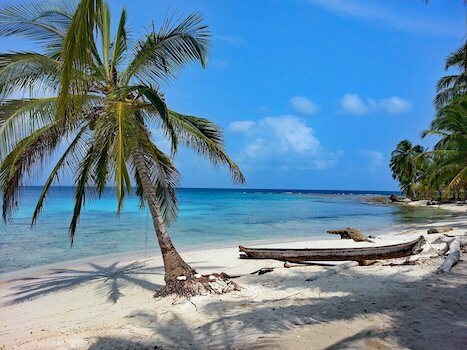 san blas archipel ilot plage bateau panama monplanvoyage