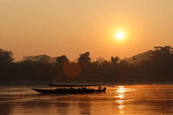 perou amazonie croisiere bateau sunset riviere monplanvoyage