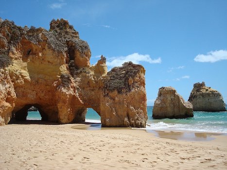 algarve plage mer grotte portugal monplanvoyage