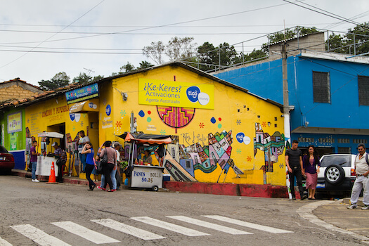 juayua village commerce local dessin salvador monplanvoyage