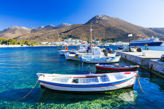 katapola port peche bateau amorgos cyclade grece monplanvoyage