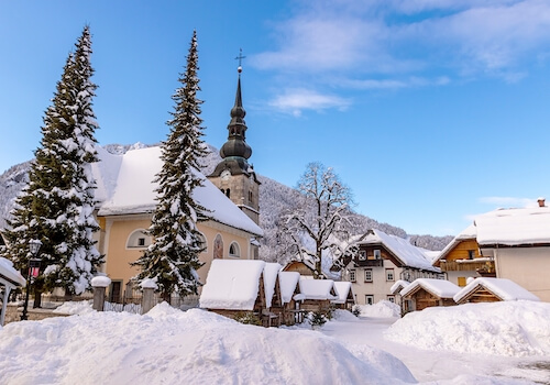 Kranjska Gora village station neige slovenie monplanvoyage