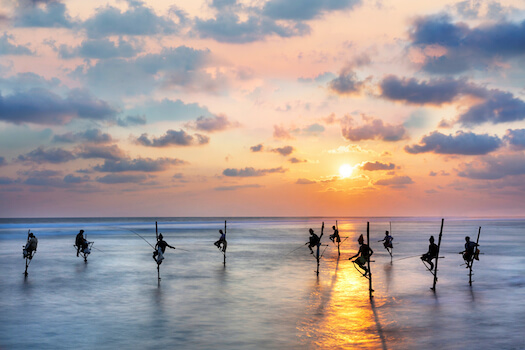 welligama plage pecheur ocean balneaire srilanka monplanvoyage