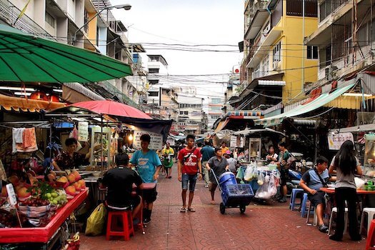 bangkok marche food rue thailande monplanvoyage