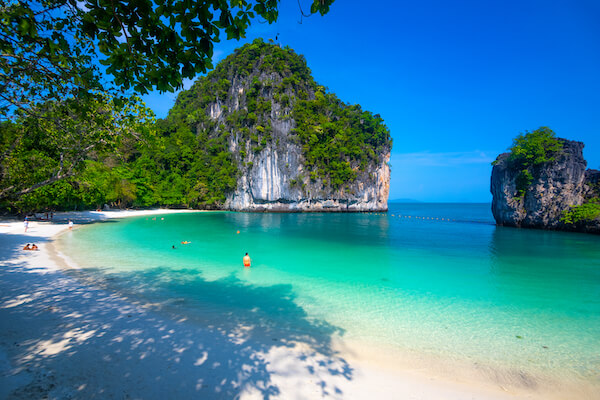 hong ile plage sable blanc turquoise kayak thailande monplanvoyage