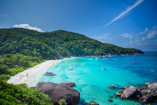 similan iles sable blanc plage thailande monplanvoyage