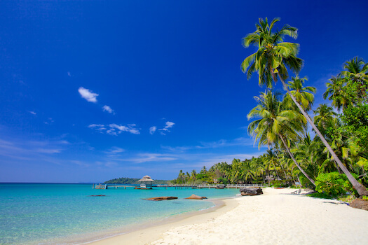 thailande trat plage ile palmier eau turquoise mer asie monplanvoyage