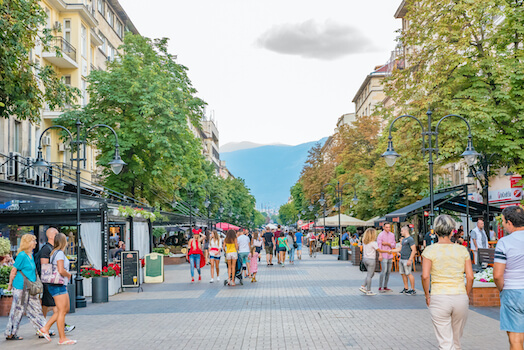 sofia rue cafe terrasse detente bulgarie monplanvoyage