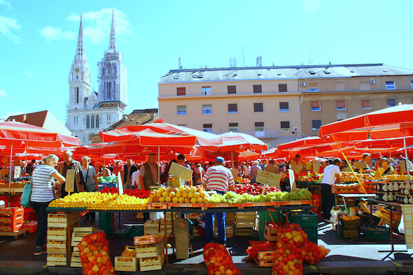 zagreb marche food dolac cuisine gastronomie allemagne monplanvoyage