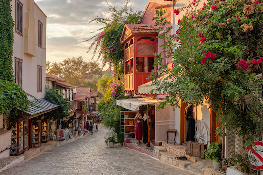 kas rue village architecture pierre turquie monplanvoyage