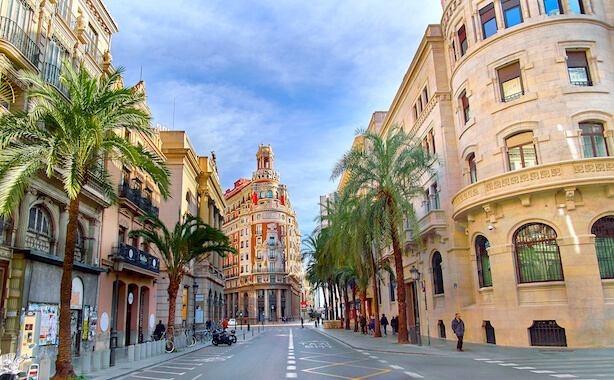 valencia rue palmier architecture espagne monplanvoyage