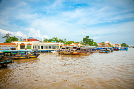 my tho delta mekong fleuve port bateau vietnam monplanvoyage